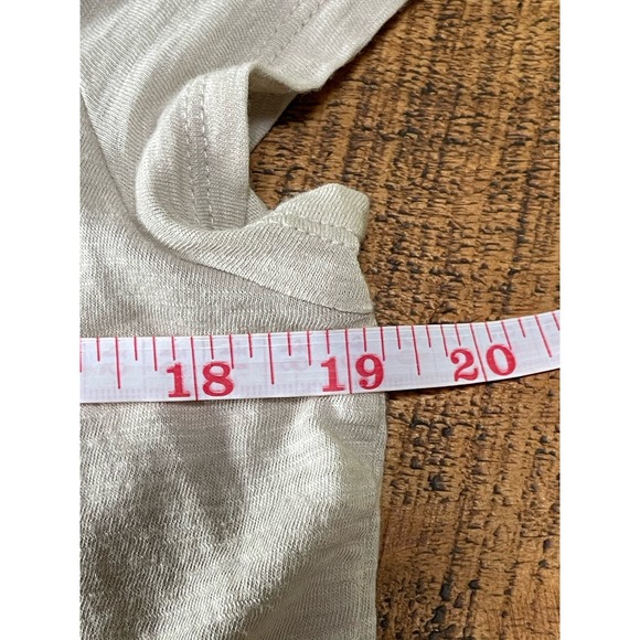 Womens Express Two Toned Oatmeal Neon‎ Orange Colorblock Soft Blouse Top M - Picture 5 of 6